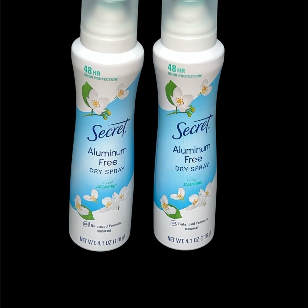 2 Aluminum Free Dry Spray Deodorant - Jasmine (Blue/White)